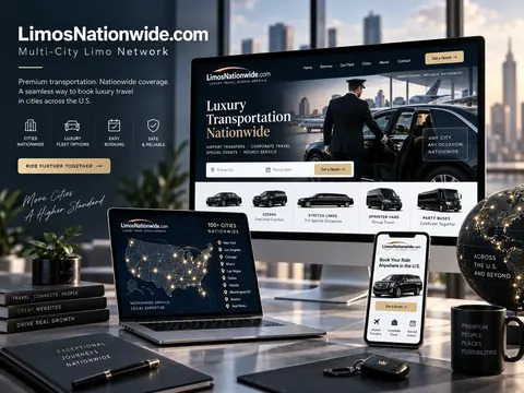 LimosNationwide.com responsive website design presentation