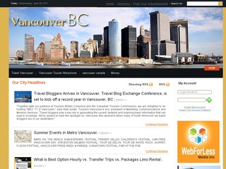 Vancouver BC city guide and directory website project